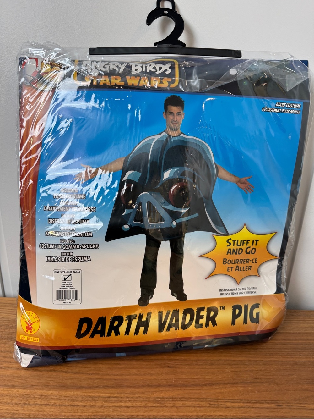 Angry Birds Star Wars Darth Vader Pig Kids Costume - Black